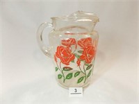 Vintage Water Pitcher, Ice Spout