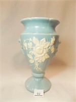 Weller Cameo Blue Vase, 11"
