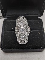 New CZ & Silver Ring Size 5