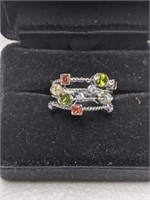 New Multi Stone Ring Size 4.5