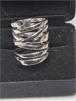 Modern Silver Ring Size 5