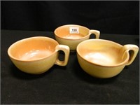 Frankoma Handled Soup Bowls (3);