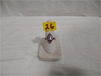 Sterling CZ Princess Cut Ring