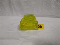 Fenton Yellow Glass Frog  3"