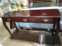 Queen Anne Sofa Table w 1 Drawer