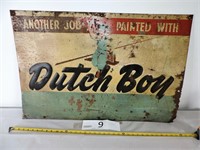 Dutch Boy Embossed Sign