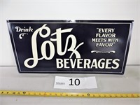 Lotz Beverages Metal Sign