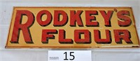 Rodkey's Flour Metal Sign