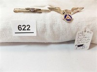 Sterling Silver Civil Air Patrol Pin, Tie Clasp