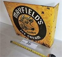 Mayfield Ice Cream Flange Sign