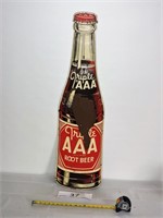 Triple AAA Root Beer Metal Sign