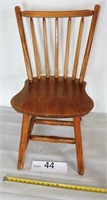 4 Oak Wood Chairs from Restaurant Chain
