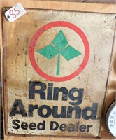 Ring Around Seed Dealer Metal Sign