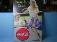Coca-Cola sign, 24" x 36"