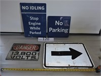Parking / Directional / Danger Signs (4)