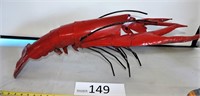 Metal Red Lobster Art