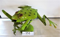 Metal Frog Sculpture