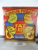 "Circus Freaks" Sign