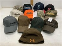 Assortment of Caps and hats,