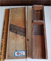 (2) ANTIQUE CABBABE CUTTERS