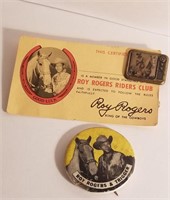Vintage Lone Ranger authentic Club buttons