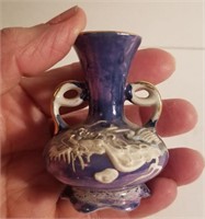 Dragon wear vintage miniature porcelain vase