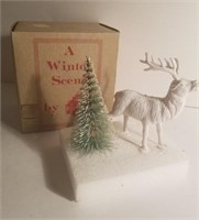 Vintage Christmas display reindeer inbox