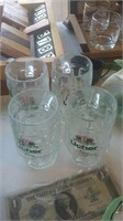 Licher beer steins group of four