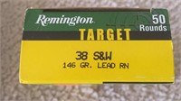 Remington Target 38 S&W 146 Gr. Lead RN