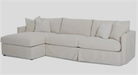 Leisure Grey  Slipcovered Sofa D4133 New In Wrap