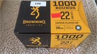 Browning 1000 Rds 22 Long Rifle Copper Plated HP