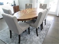 7PCS OVAL DINING TABLE W/6 CHAIRS