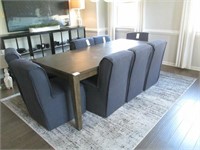 9PCS DINING TABLE & 8 CHAIRS