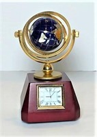 World Desk Clock  with Globe Top