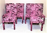 Six Upholstered Dining Chairs