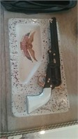 Gun themed Americana ashtray