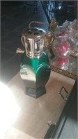 Green Glass oil lamp
