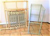 Baby Gates & Wire Shelf Unit