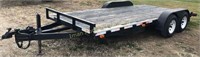Nice 18’ Dove Tail Trailer w/ Ramps, New Tires