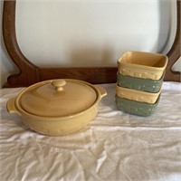 Longaberger Casserole & Square Bowls