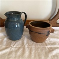 Pitcher from Seagrove NC, & Bowl