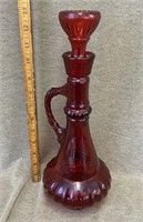 Ruby Red Liqour Decanter