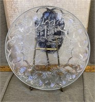 Pinecone Egg Platter by Tiara Glass