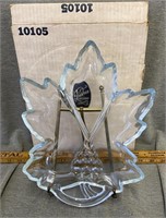 Maple Leaf Platter by Tiara Glass