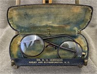 Early Eye Glasses and Case of Rutherforton NC