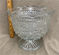 Indiana Diamondpoint Compote