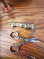 Decorative Scissors W/ Metal Sheath