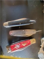 3pc Vintage Pocket Knives