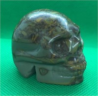 2" Hand Carved Tiger Quartz Skull