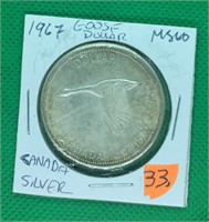 1967 Canada S Goose $, MS 60,